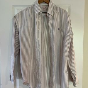 Brooks Brothers purple striped non iron shirt M